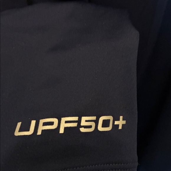 Coolibar Men's Navy Long Sleeve Tee - Picture 5 of 6